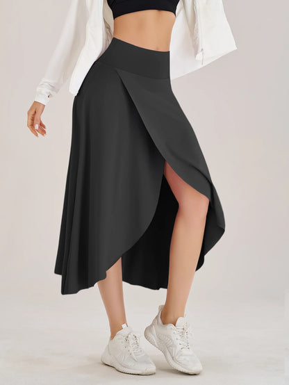 Women’s High Waist Tennis Golf Skirt with Built-in Shorts – Quick Dry Breathable Dance & Fitness Activewear Skort