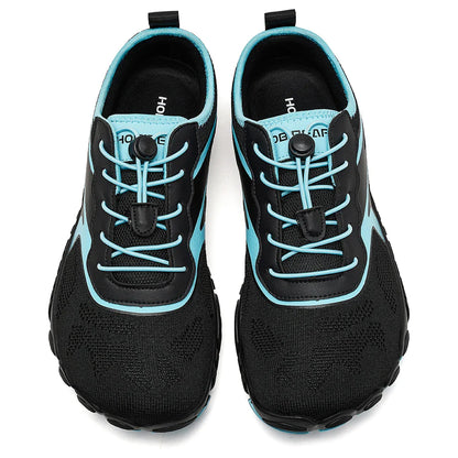 HOBIBEAR Unisex Barefoot Wide Toe Sneakers – Zero Drop Outdoor Running & Beach Walking Shoes with Elastic Band