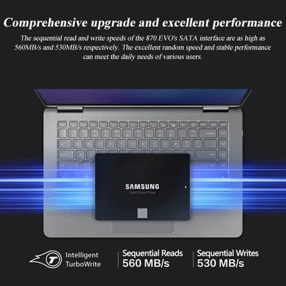 SAMSUNG 870 EVO SSD – 1TB, 2TB, 500GB, 250GB Internal Solid State Drive, SATA3 2.5 Inch for Laptop & Desktop PC