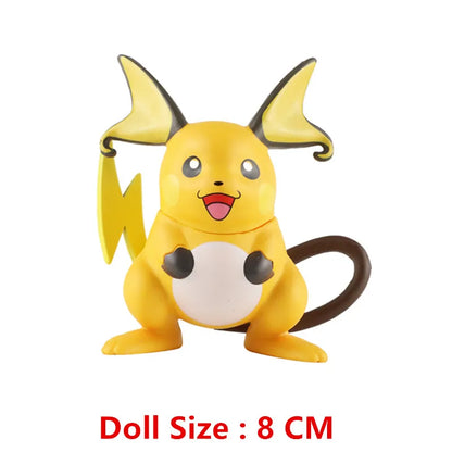Pokemon Anime Figures – Pikachu, Eevee, Gengar & More Cartoon Action Model Toys for Kids, Bulk Purchase