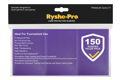 100PCS Matte Trading Card Sleeves – 66x91mm Standard Size Protectors for TCG, Tarot & Board Games, Durable Card Shield Covers