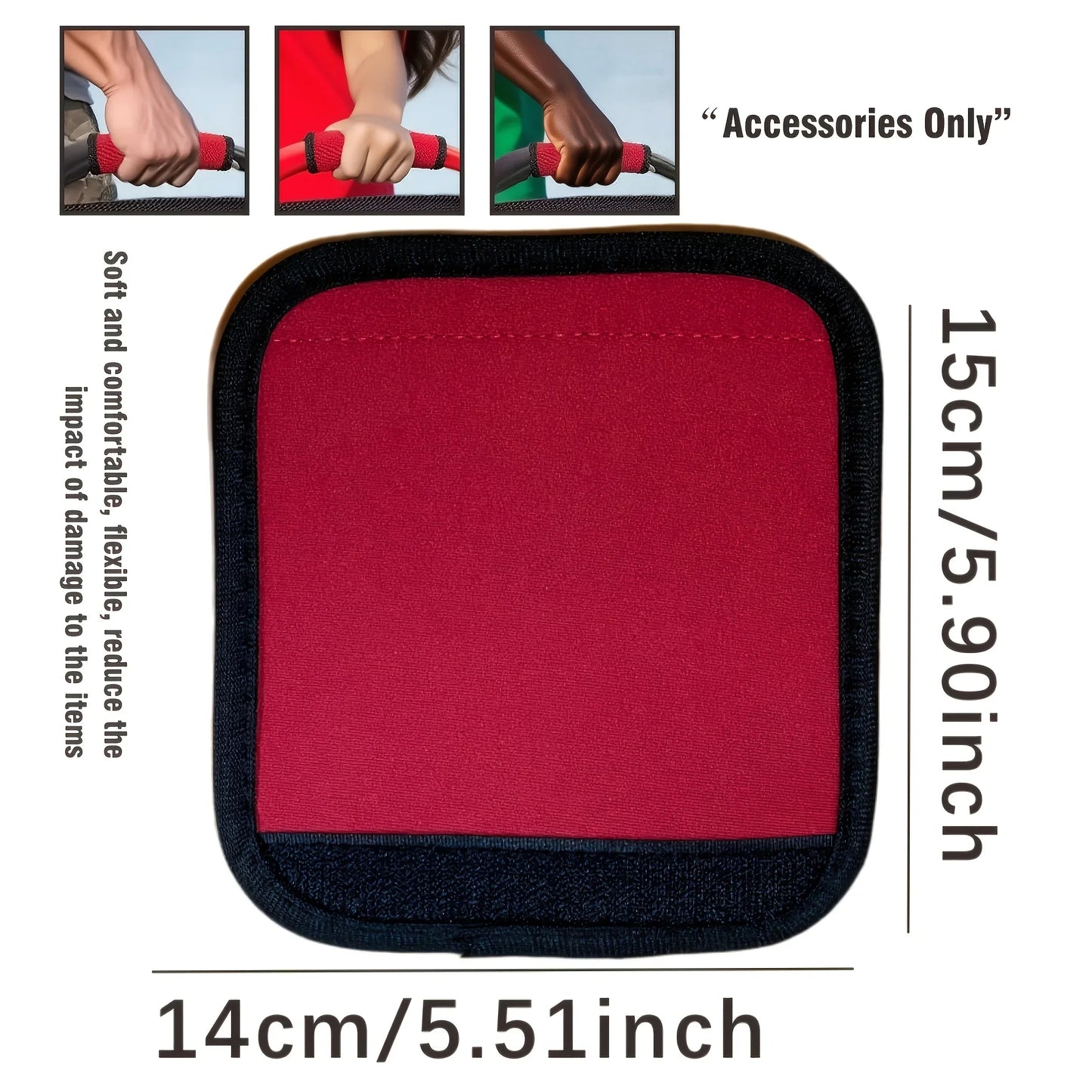 Heavy-Duty Subwoofer Handle Wrist Strap - Red Fabric Car Stereo Accessory with Non-Slip Grip, Compatible with Car Amplifier Spea