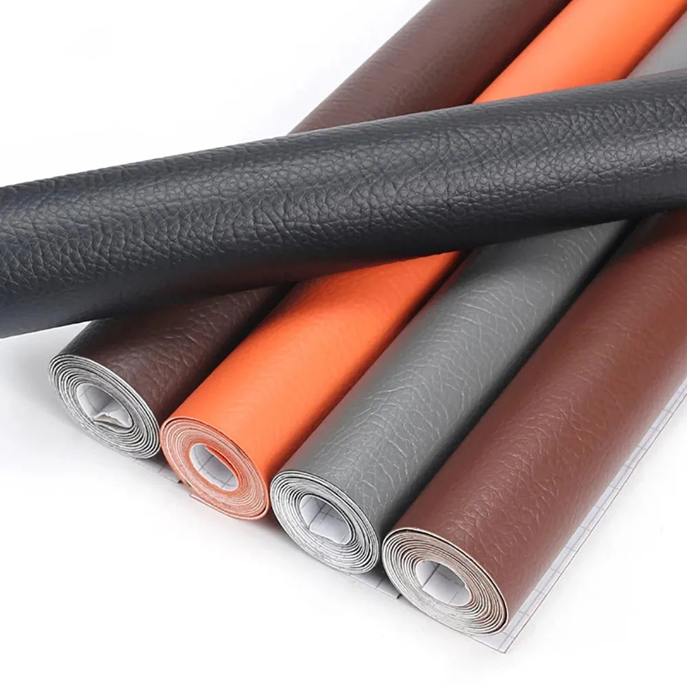50x137CM Self-Adhesive PU Leather Fabric Patch: Stick-On Repairing Patches for Car Seats and Sofas - PU Fabrics Stickers