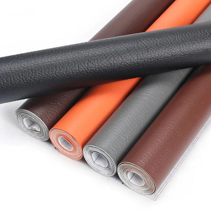 50x137CM Self-Adhesive PU Leather Fabric Patch: Stick-On Repairing Patches for Car Seats and Sofas - PU Fabrics Stickers