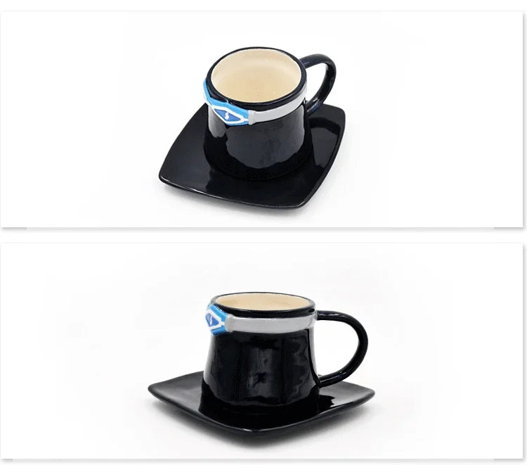 One Piece Mug – Creative Three Brothers Hat Shaped Coffee Cup, Anime Chopper, Ace & Sabo Ceramic Water Cup for Parties