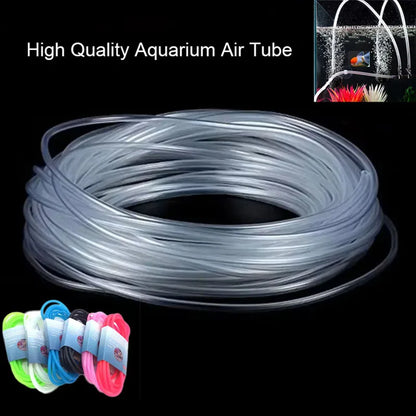 Silicon Aquarium Oxygen Pump Hose - 4x6mm, 1m/3m/5m/10m, Food Grade Tube for Fish Tank & Pond