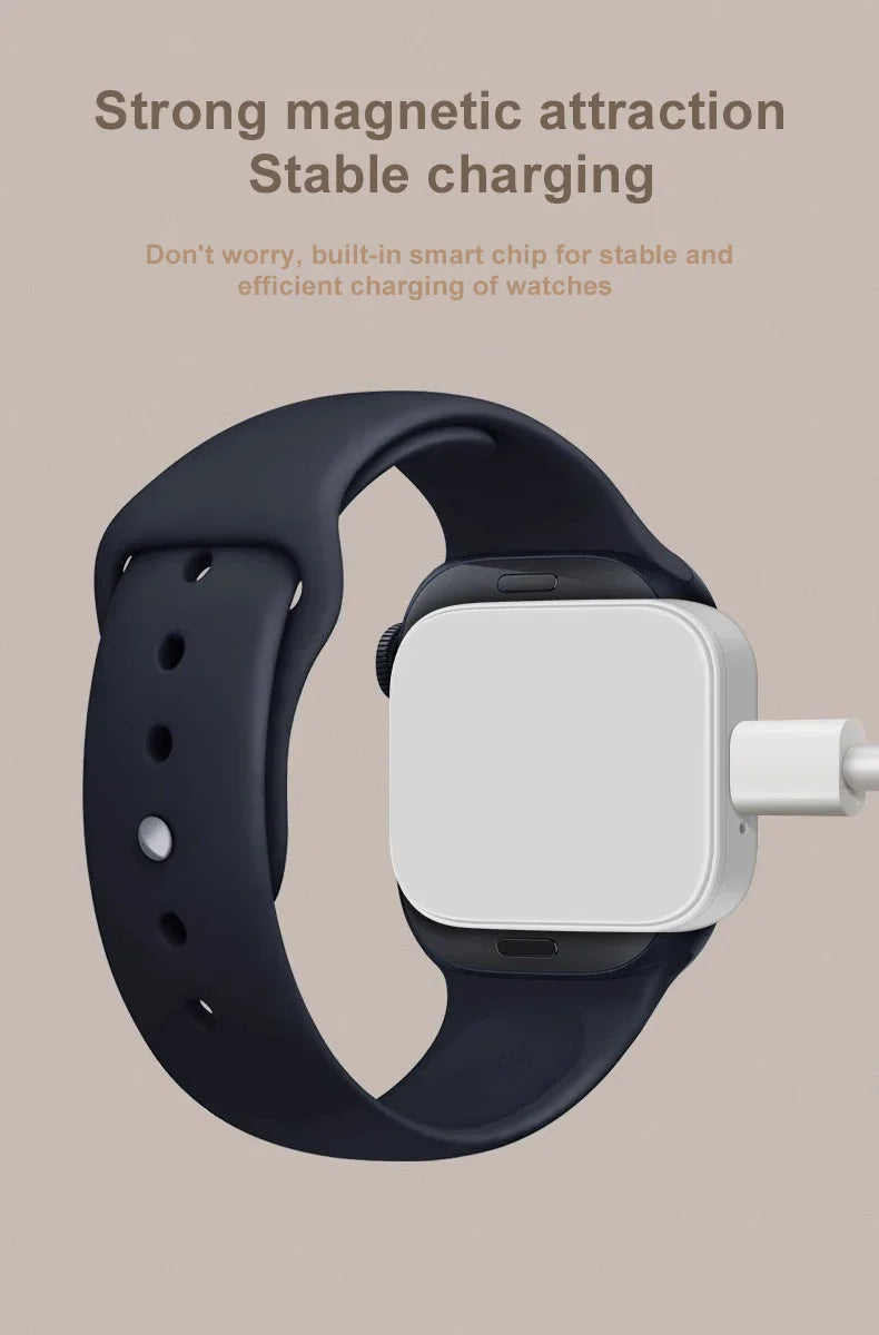 Magnetic Wireless Fast Charger for Apple Watch – Type-C Cable Compatible with Series 9 to 1 & SE