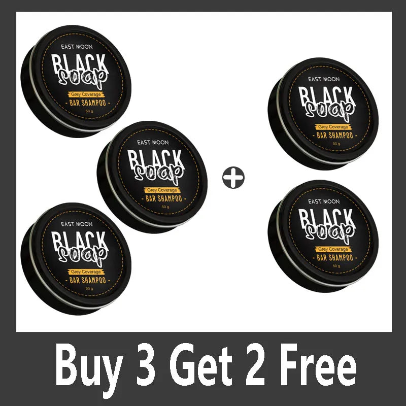 Polygonum Multiflorum Black Hair Soap — Darkening Shampoo Bar for Gray Hair Repair, Face & Body, Men & Women