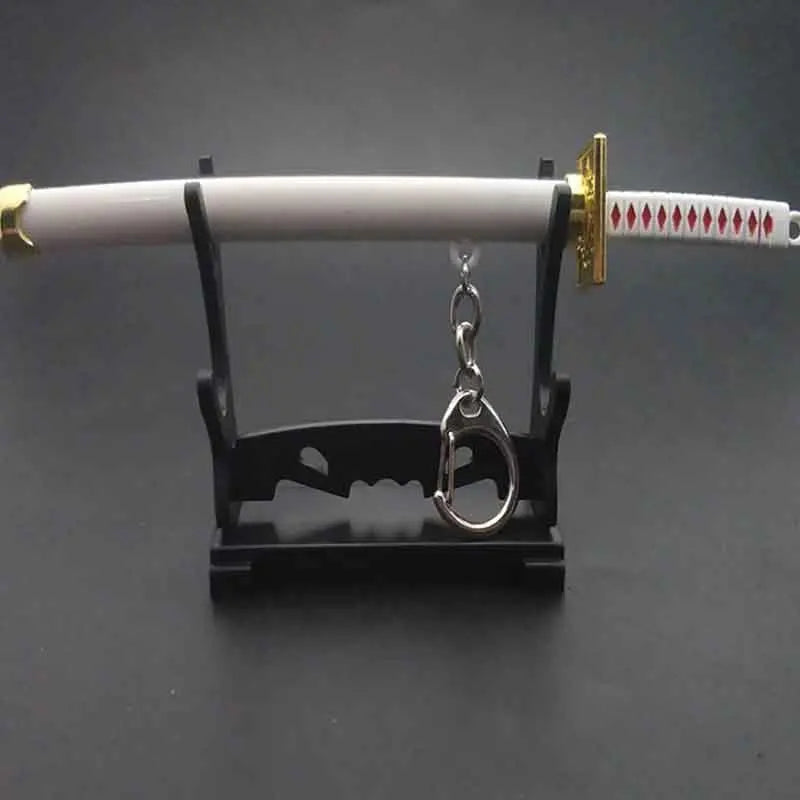 Mini Roronoa Zoro Samurai Sword Keychain – Anime Katana Toy for Men, Cosplay & Gifts