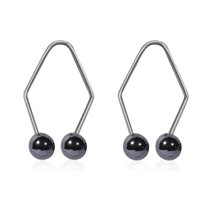 2PCS Alloy Dimple Maker – Pearl Facial Beauty Tool for Cheek Dimples, Easy to Wear Trainer Gift