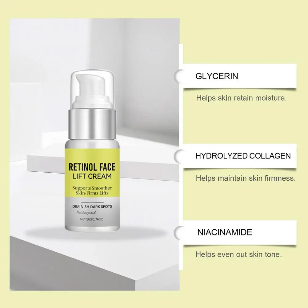 Retinol Face Serum - Hydrating Anti-Aging Skincare for Fine Lines, Dark Circles & Pores