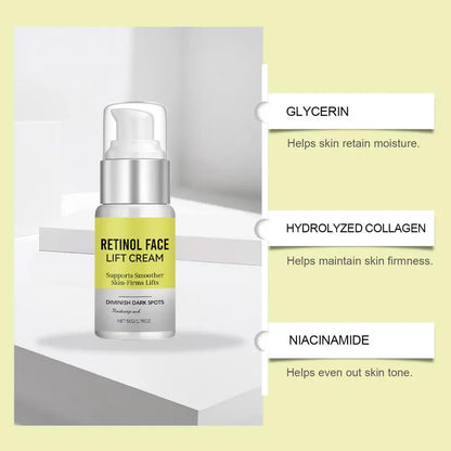 Retinol Face Serum - Hydrating Anti-Aging Skincare for Fine Lines, Dark Circles & Pores