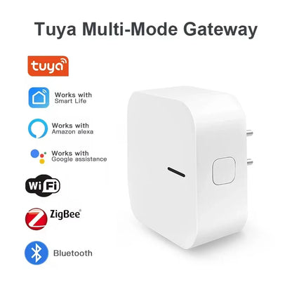 New Tuya Plug-in Multi-Mode ZigBee Bluetooth Gateway Hub – Smart Home Appliances Remote Controller, Alexa & Google Home Voice Control