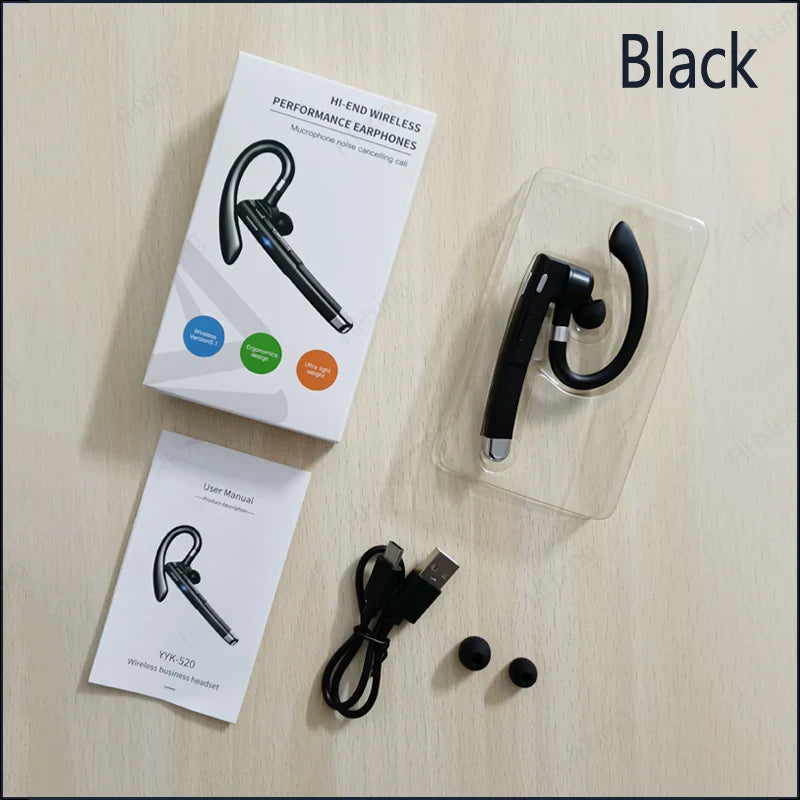 Wireless Bluetooth Headphones with Microphone – Noise Cancelling Handsfree Earphones for Business, Driving & Talking