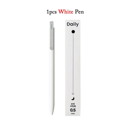 KACO Metal Clip Gel Pen - 0.5mm Black Ink Quick Dry Signature Pen with 800M Smooth Writing Capacity