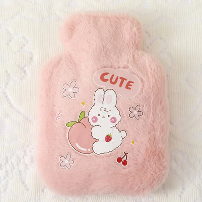 500ML Cute Kawaii Hot Water Bottle — Portable Winter Hand & Bed Warmer for Girls
