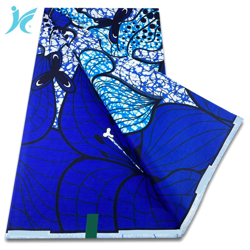 African Real Wax Print Fabric - 100% Cotton Ankara Sewing Material Wholesale Quality
