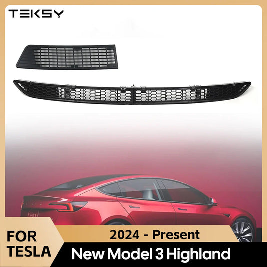 Tesla Model 3 Highland 2024 Front Bumper Grille Cover - Anti-Insect and Dust Proof Vent Guard