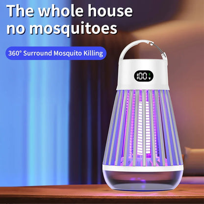 USB Rechargeable Mosquito Lamp - Two-in-One Portable Electric Bug Zapper for Home & Outdoor Use