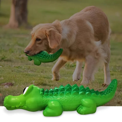 Durable Latex Shark Chew Toy - Squeaky Ball for Aggressive Chewers, Teeth Cleaning & Puppy Weaning