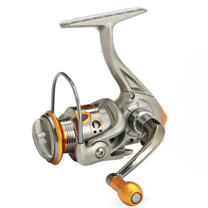 Mini DC150 Spinning Fishing Reel - Powerful 12+1BB Metal Reel with 5.2:1 Gear Ratio for Durable Baitcasting & Freshwater Fishing