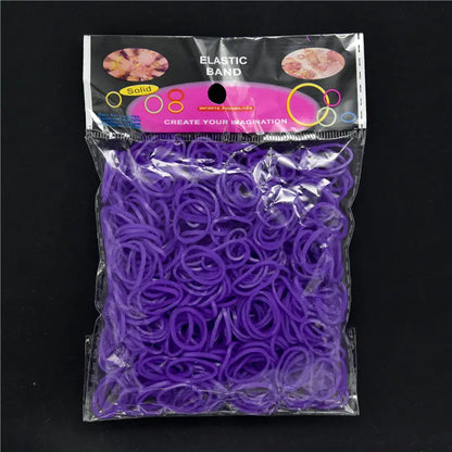 Pantone Color Rainbow Rubber Bands for Loom Bracelets – Western European Style DIY Arts & Crafts Kit