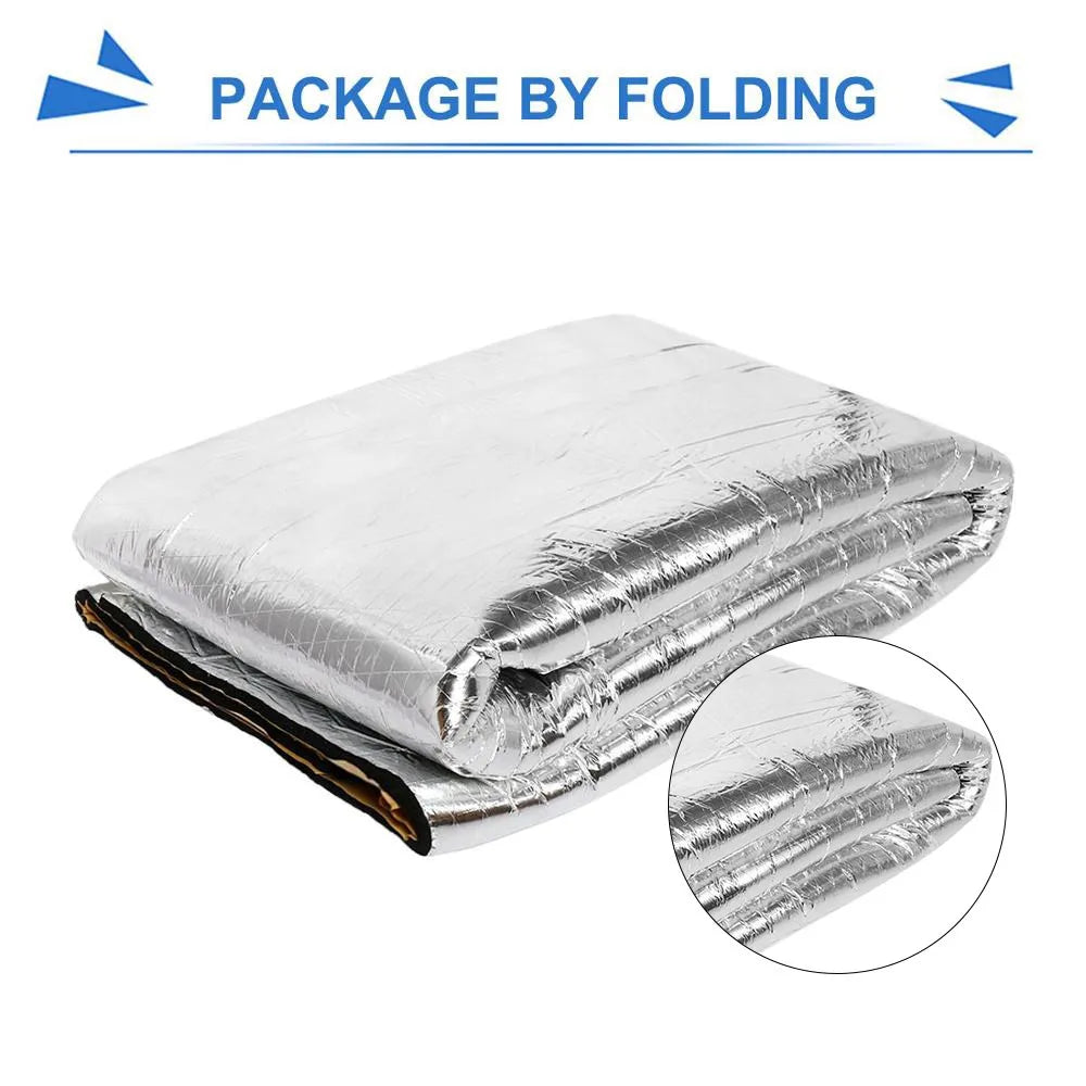 50x200cm Car Acoustic Thermal Sound Deadener Mat | Noise Insulation Mats for Cars | Auto Deadening Wall Panels