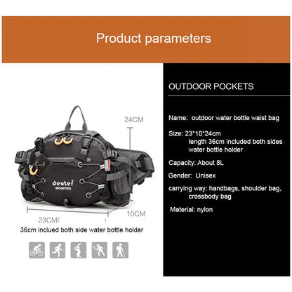XCamping Waist Chest Bag – Outdoor Nylon Shoulder Bag, Crossbody Travel, Cycling, Riding, Running, and Climbing Men’s Handbags