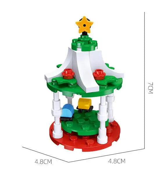 Christmas Building Blocks Toy Set – Santa Claus & Reindeer Action Figures Gift