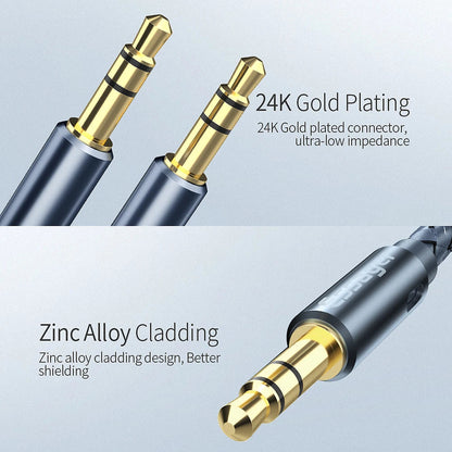 Essager 3.5mm Male-to-Male Aux Audio Cable — Car Speaker Wire Adapter for Samsung Xiaomi Headphones