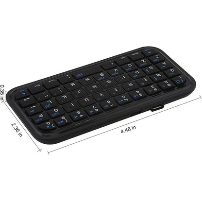 Rechargeable Bluetooth 3.0 Keyboard: Mini Slim Travel Size Wireless Keypad - Portable 49 Keys Keyboard for Tablets and Smartphones
