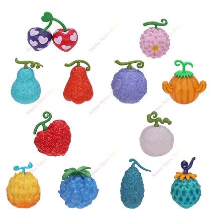 12pcs One Piece Devil Fruit Figures Set – Boa Hancock Love-Love, Robin Flower-Flower, Fish-Fish & Azure Dragon Model Toys