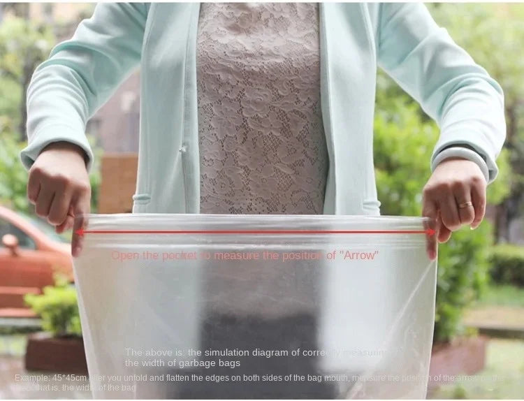 50PCS High-Capacity Garbage Bags – Thickened Disposable Trash Bags for Household & Kitchen Use