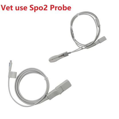 CONTEC 08A Veterinary Blood Pressure Monitor Accessories — Animal Cuffs, Clip SpO2 Probe, Charger Adapter, and Plastic Connector