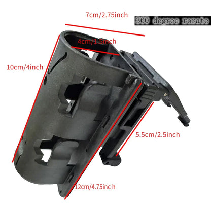 Tactical Pepper Spray Holster – MOLLE 360° Rotatable Belt Clip Mace Pouch, Outdoor Hunting & Self-Defense Carry Accessory