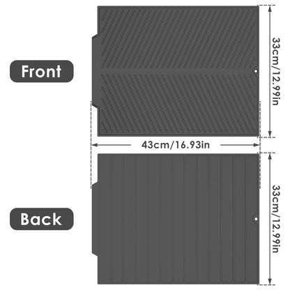 Ultra Absorbent Silicone Dish Drying Mat | Non-Slip, Fast Drying, Heat Resistant & Foldable Pad