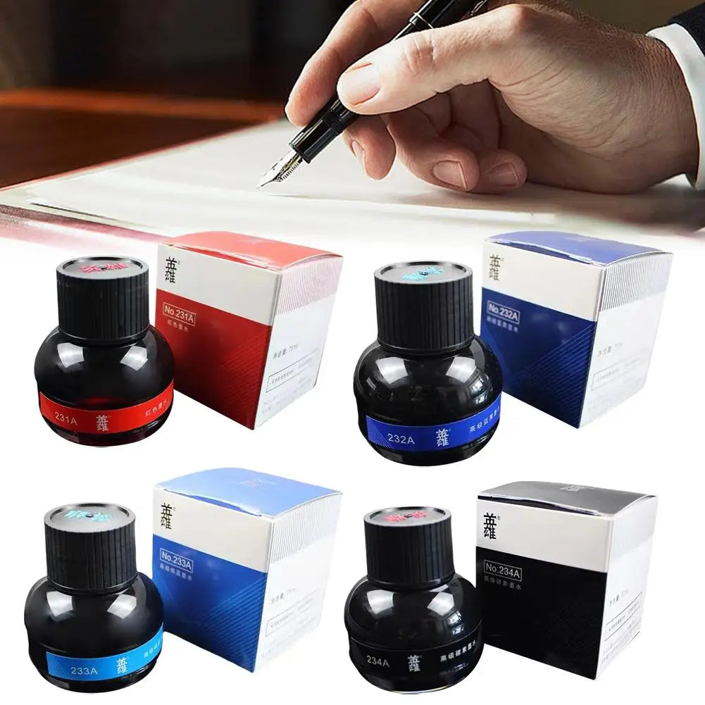 YingXiong Black 70ml Fountain Pen Ink – High-Quality Calligraphy & Writing Stationery Refill