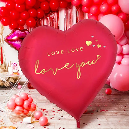 Oversized 63-Inch “Love You” Aluminum Foil Balloon – Romantic Valentine’s, Wedding, Anniversary & Birthday Party Decoration