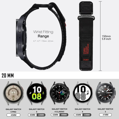 20mm 22mm Nylon Sport Watch Band — Thick Colorful Replacement Strap for Men & Women Watches