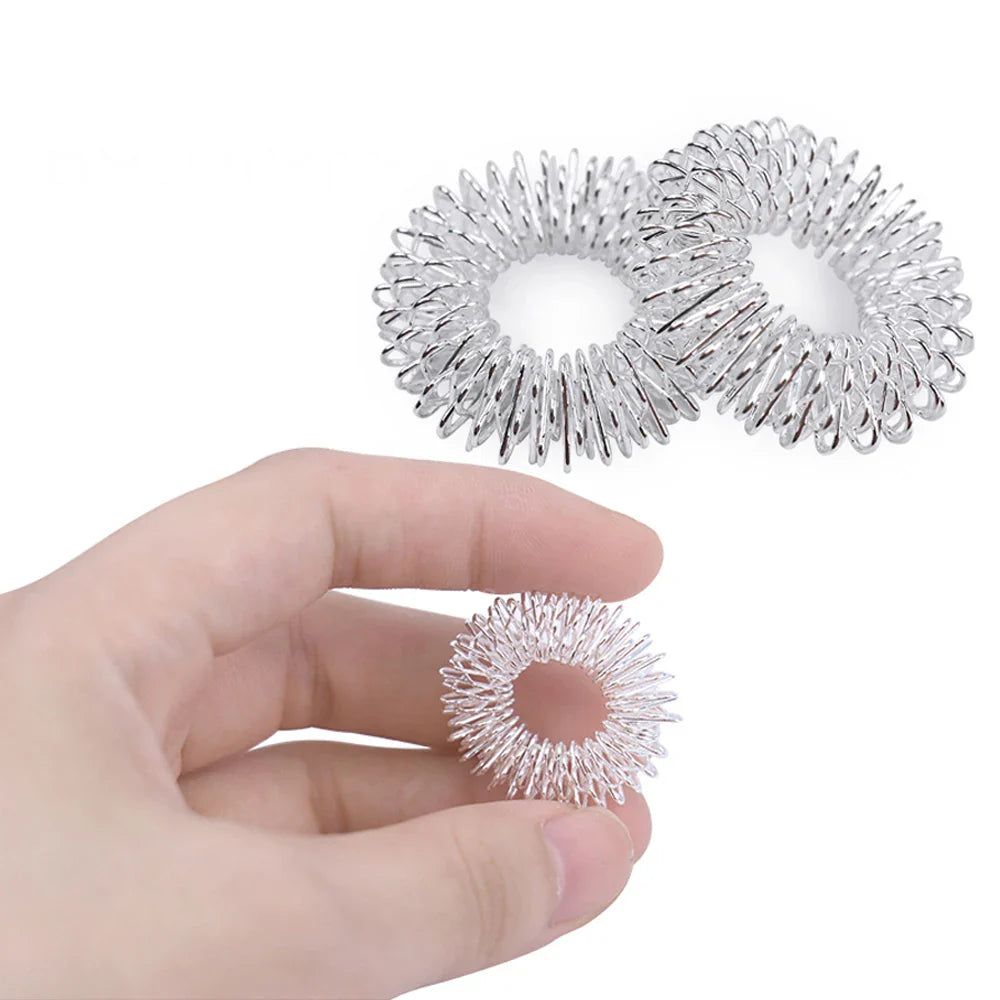 9pcs Hand & Foot Magnetic Therapy Spiky Massage Balls – Acupressure Trigger Point Pain Relief Pocket Massager