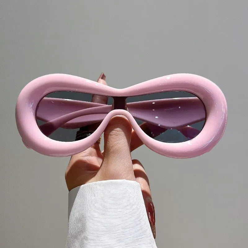 New Oval Sunglasses: Fashion Retro Brand Design Shades for Men and Women - Female Candy Color Goggle Sun Glasses