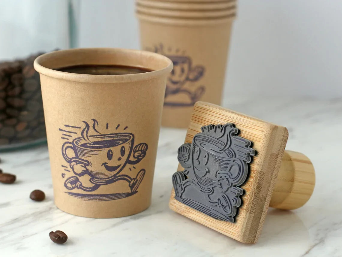 Personalized Custom Wooden Stamp – Wedding Seal, Logo Stamp for Invitations, Stationery, Name & Business Branding