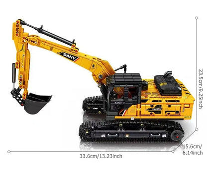 SEMBO 1022pcs Excavator Building Blocks – MOC City Construction Engineering Vehicle Educational Toy for Boys