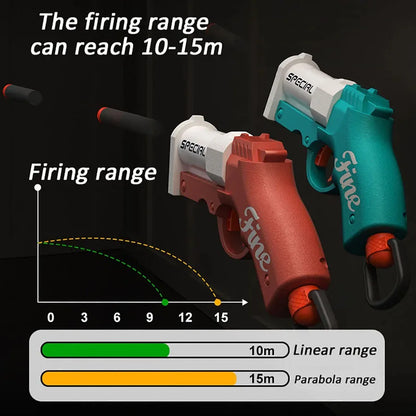 Mini S686 Soft Bullet Launcher Toy Gun – Airsoft Foam Bullet Blaster for Kids, Outdoor Pistol Weapon