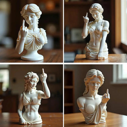 Vienna Goddess 3D Resin Statue — Funny Venus Figurine with Attitude, Home Decor Bust & Plaster Craft Sculpture