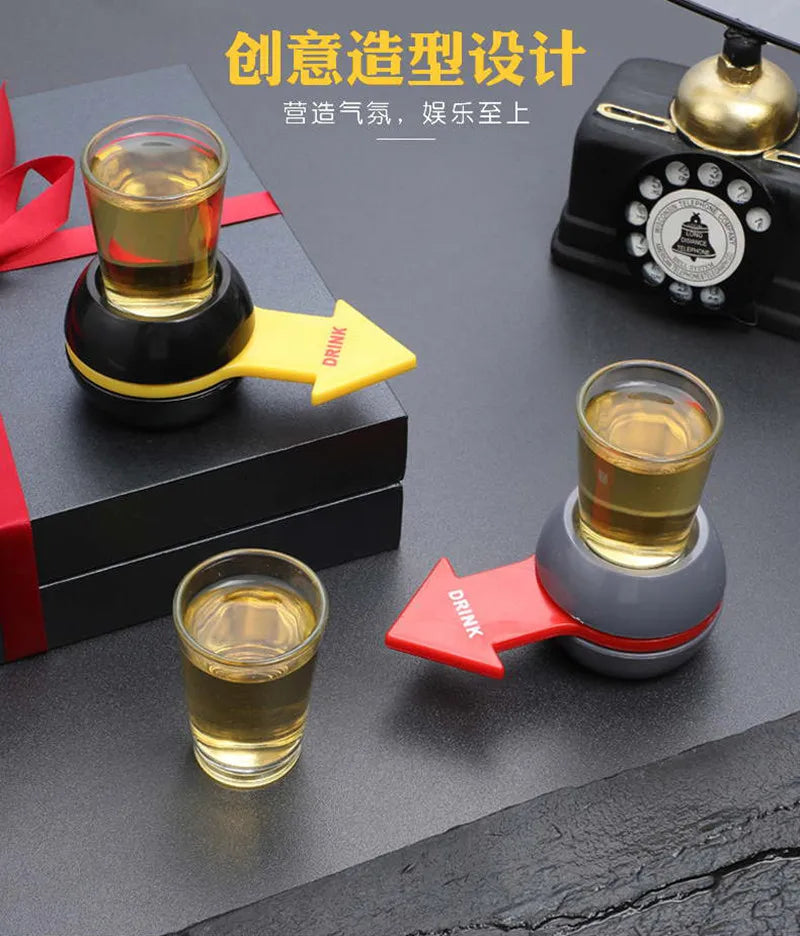 Alcoholic Penalty Turntable Game — Russian Roulette Drinking Toy, Bar Entertainment & Party Booster Props 2023