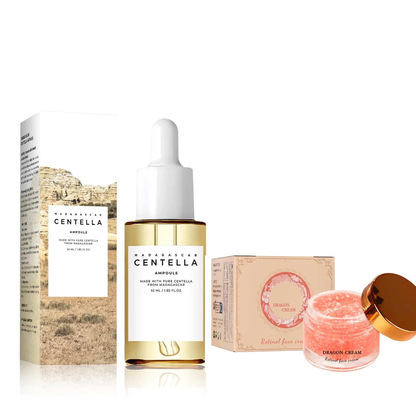 Centella Asiatica Soothing Serum - 55ml Madagascar Formula for Sensitive Skin Relief, Acne Care & Deep Hydration
