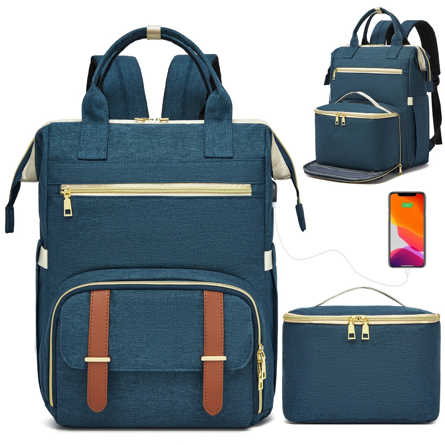 Insulated Lunch Backpack - Large Capacity Waterproof Cooler Bag for Picnic, Camping, Travel & Outdoor Activities