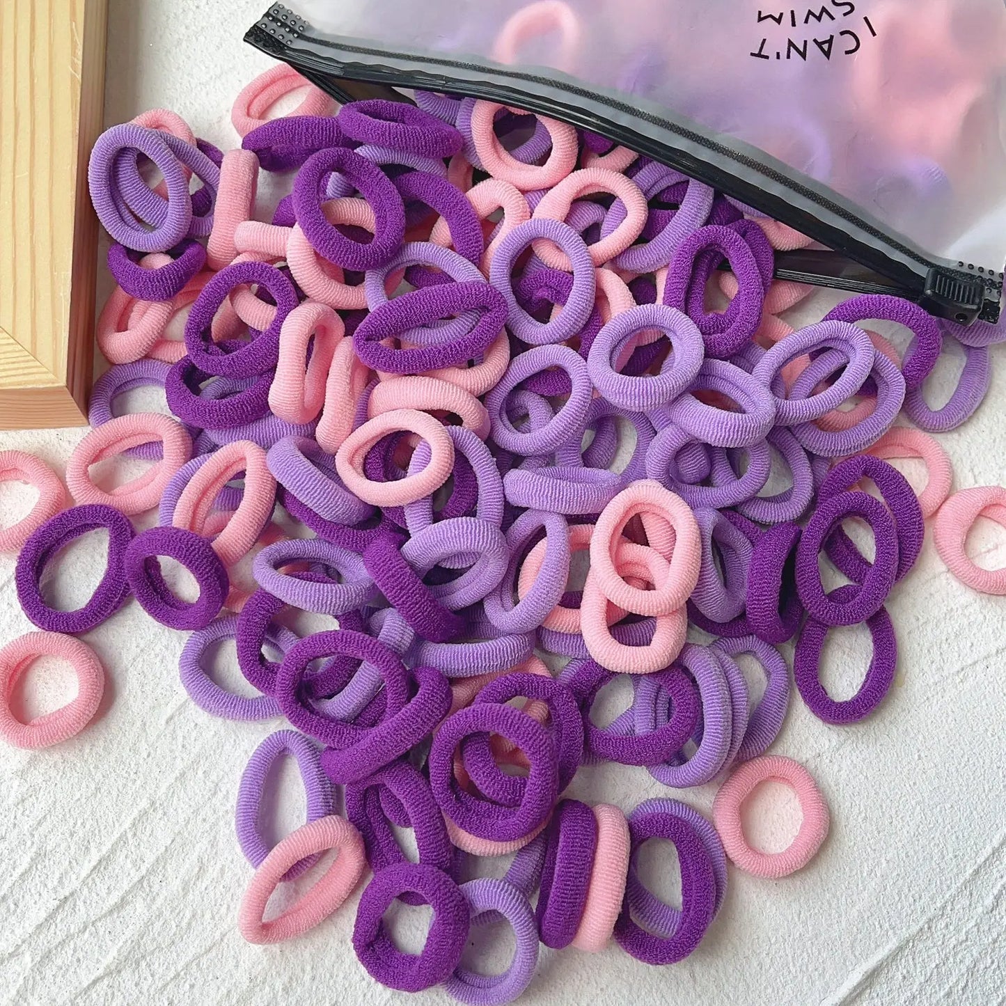 20/50PCS Kids Elastic Hair Bands – Girls Sweets Scrunchie Rubber Bands for Children Hair Ties & Headbands