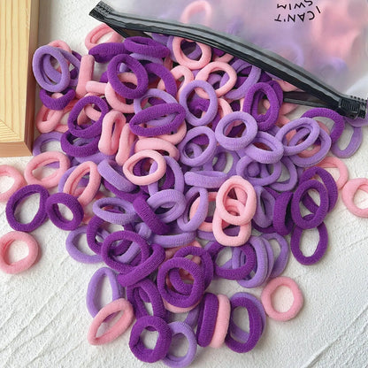 20/50PCS Kids Elastic Hair Bands – Girls Sweets Scrunchie Rubber Bands for Children Hair Ties & Headbands